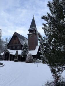 Norwegische Stabholzkirche Stahnsdorf