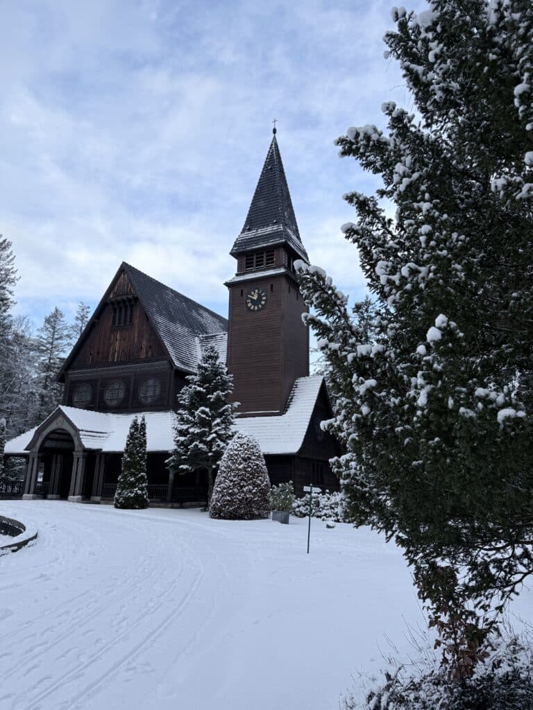 Norwegische Stabholzkirche Stahnsdorf